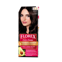 Plaukų dažai FLOREX 2.2 (tamsus kaštonas).